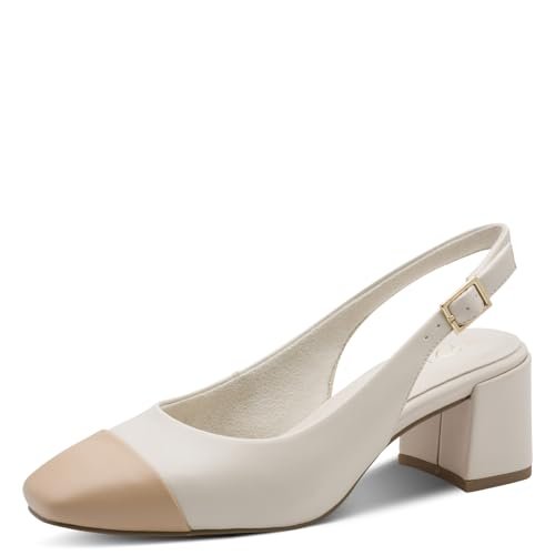 MARCO TOZZI Pumps 2-29618-46, Damskie czółenka, Cream Comb, 38 EU