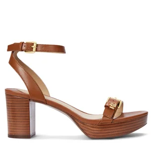 Sandały LAUREN RALPH LAUREN Melissah Sn Hes 802959162002 Brązowy - Sandały damskie - miniaturka - grafika 1