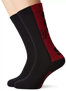 Levi's Męskie skarpety 168sf Regular Cut Levis Tab 2p (2 sztuki), czarny (Black 200), 39-42 EU - Skarpetki męskie - miniaturka - grafika 1