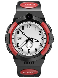 Pacific 31-3 Kids Czarno-czerwony - Smartwatch - miniaturka - grafika 1