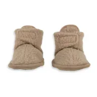 Buciki dla niemowląt - Lodger Buciki niechodki polarowe beżowe Teddy Fleece Beige 3-6 mies. - miniaturka - grafika 1