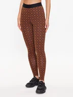 Legginsy - Guess Legginsy V3YB01 MC04N Brązowy Slim Fit - miniaturka - grafika 1