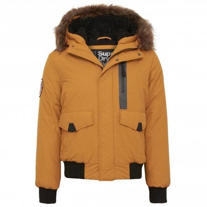Kurtka męska SuperDry bomber zimowa z kapturem-M