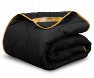 Kołdry i poduszki dla dzieci - Kołdra Całoroczna Antyalergiczna 140X200 Delux Pikowana Lekka Czarna Polska - miniaturka - grafika 1