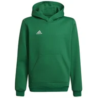 Bluzy sportowe męskie - Adidas, Bluza ENTRADA 22 Hoody Y HI2143, 128 cm, zielony - miniaturka - grafika 1