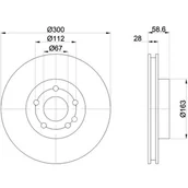 Tarcze hamulcowe - Tarcza hamulcowa HELLA PAGID 8DD 355 128-131 - miniaturka - grafika 1