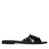 Klapki i japonki damskie - Klapki Guess FLJCIE PAF03 Czarny - miniaturka - grafika 1