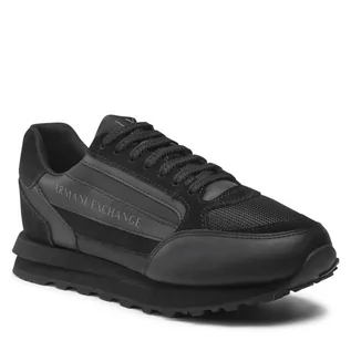 Sneakersy damskie - Sneakersy ARMANI EXCHANGE - XUX101 XV294 K001 Black/Black - grafika 1