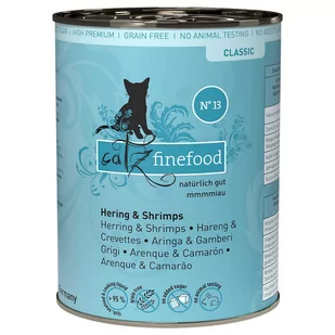 Catz Finefood w puszce, 6 x 400 g - Śledź z krewetkami - Mokra karma dla kotów - miniaturka - grafika 1