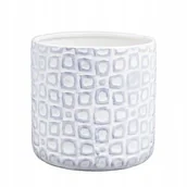 Donice - Doniczka Ceramiczna Okrągła Biała 13 Cm - miniaturka - grafika 1