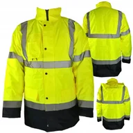 Odzież robocza - Kurtka ROBOCZA OCIEPLANA bluza ZIMOWA ODBLASKOWA OSTRZEGAWCZA OCHRONNA BHP - miniaturka - grafika 1