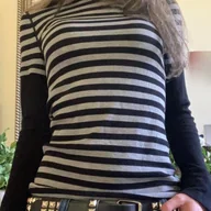 Bluzki damskie - TEMU Damski Y2K Biało-Szary Pionowo Prążkowany Blazer w Stylu Dwuczęściowym - Krótka Kurtka o Wyglądzie Topa (Biały/Czarny/Beż), Wszechsezonowa, - miniaturka - grafika 1