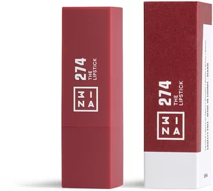 3ina 3INA MAKEUP - Vegan - Cruelty Free - The Lipstick 274 - Burgundia - wysokie krycie z wygodną teksturą - Pomadka z magnetyczną nasadką - 5h Czas trwania - Wysoko napigmentowane odcienie - Szminki - miniaturka - grafika 2