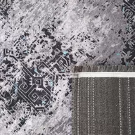 Dywany - Dywan nowoczesny EFES 100 czarny 80 x 300 cm - miniaturka - grafika 1
