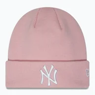 Czapki damskie - Czapka damska New Era Female Essential Cuff Beanie New York Yankees pastel pink - miniaturka - grafika 1