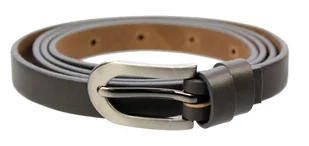 Pasek Skórzany PAS-MAX (PL) Damski Skóra Licowa 15 mm BEŻOWO-GRAFITOWY Wąski - Paski - miniaturka - grafika 4