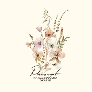 Elegancka KARTKA dodatek do PREZENTU personalizowane Życzenia w Środku - Zestawy upominkowe - miniaturka - grafika 1