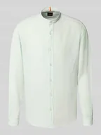 Koszule męskie - Koszula lniana o kroju regular fit ze stójką model ‘Race’ - miniaturka - grafika 1