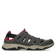 Półbuty męskie - Półbuty Rieker B8366-45 Szary - miniaturka - grafika 1