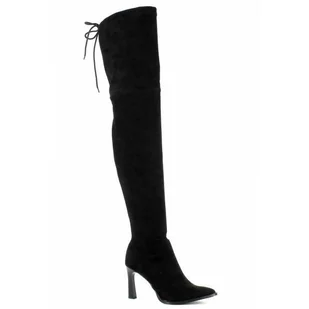 Czarne muszkieterki na szpilce CARINII - Carinii - Kozaki damskie - miniaturka - grafika 1