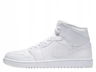 Buty sportowe męskie - Air Jordan 1 MID White Białe Obuwie Buty r. 49,5 - miniaturka - grafika 1