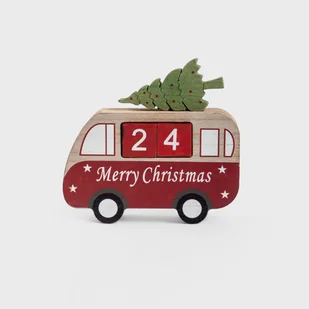 HOMLA PINO Kalendarz drewniany 20 cm - Ozdoby bożonarodzeniowe - miniaturka - grafika 1