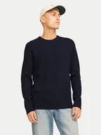 Swetry męskie - Jack&Jones Sweter Perfect 12257771 Granatowy Regular Fit - miniaturka - grafika 1
