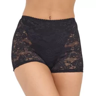 Komplety bielizny - Koronkowe szorty damskie z wysokim stanem 022 czarne  3XL - miniaturka - grafika 1
