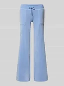 Spodnie damskie - Spodnie dresowe o kroju niski stan z wpuszczanymi kieszeniami model 'LAYLA' - miniaturka - grafika 1