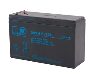 Akumulator żelowy 12V/6Ah MWH T2 - Akumulatory ogólnego zastosowania - miniaturka - grafika 1