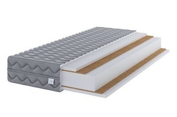 Materac twardy pianka kokos 140x200 H5/H5 Szary