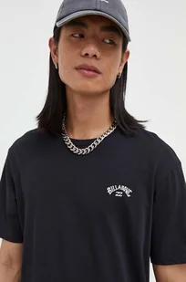 Billabong t-shirt bawełniany kolor czarny gładki - Koszulki męskie - miniaturka - grafika 1
