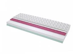 Materac piankowy Foggia Molet 125x190 cm Dwustronny Profilowany Średnio twardy - Materace - miniaturka - grafika 1