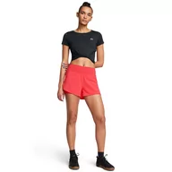 Spodnie sportowe damskie - Damskie spodenki treningowe Under Armour Flex Woven 2-In-1 Short - czerwone - UNDER ARMOUR - miniaturka - grafika 1