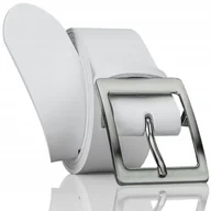 Paski - PASEK Skora NATURALNA Klasyczna Srebrna KLAMRA 105 CM SZEROKI GRACIO - miniaturka - grafika 1