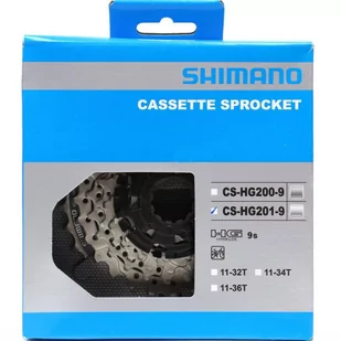 Shimano CS-hg201 kaseta 9S Srebrny wersja 11 34 zęby 2018 kaseta zębatek ECSHG2019134 - Kasety rowerowe - miniaturka - grafika 1