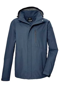 killtec Męska kurtka funkcyjna, wodoszczelna/kurtka outdoorowa z odpinanym kapturem KOS 256 MN JCKT_CARLEB, ciemnoniebieska, 4XL, 43280-000 - Kurtki męskie - miniaturka - grafika 1