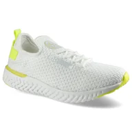 Sneakersy damskie - Białe Sneakersy Cross Jeans Damskie Lekkie Półbuty - miniaturka - grafika 1