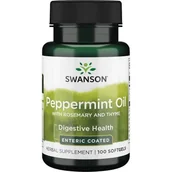 Suplementy naturalne - SWANSON Olej z oregano i mięty pieprzowej Peppermint Oil Combination 100 kapsułek - miniaturka - grafika 1