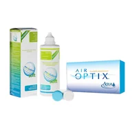 Płyny do soczewek kontaktowych - Air Optix Aqua 6 szt. + evO2lution soft 360 ml - miniaturka - grafika 1