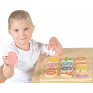 Masterkidz Nauka Cyferek Drewniana Tabliczka Edukacyjna Masterkidz Matematyka MK00644 - Zabawki interaktywne dla dzieci - miniaturka - grafika 1