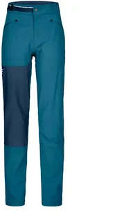 Spodnie softshell damskie Ortovox Brenta Pants - petrol blue rozmiar: L - Spodnie sportowe damskie - miniaturka - grafika 1