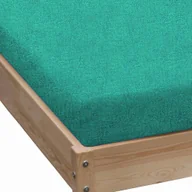 Prześcieradła - Prześcieradło Frotte Z Gumką 90X200 Szmaragdowe Grube - miniaturka - grafika 1