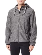 Kurtki męskie - baradello Męska kurtka polarowa Altiplano, granitowo-szary melanż, M - miniaturka - grafika 1