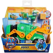 Samochody i pojazdy dla dzieci - Psi Patrol The Movie film Rocky figurka i pojazd śmieciarka - miniaturka - grafika 1
