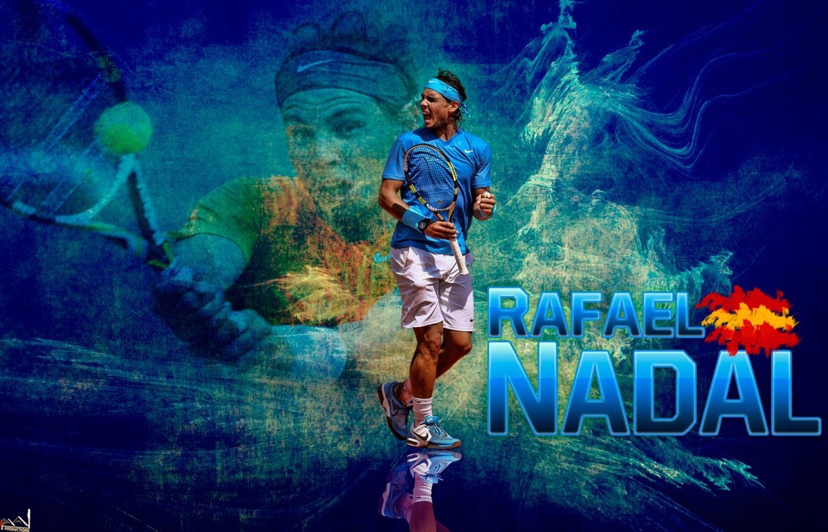 PODKŁADKA POD MYSZ Z Nadrukiem 22x18cm Rafael Nadal Tenisista Tekst Prezent