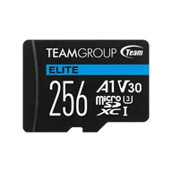 Karty pamięci - Team Group ELITE 256 GB MicroSDXC UHS-I TEAUSDX256GIV30A103 - miniaturka - grafika 1