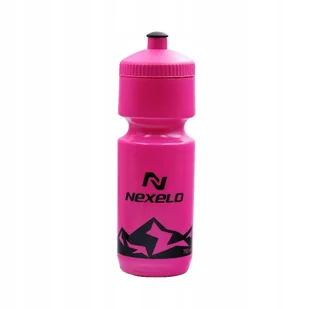 Bidon rowerowy na wodę NEXELO 750 ml różowo-czarny do roweru - Shakery i bidony sportowe - miniaturka - grafika 1