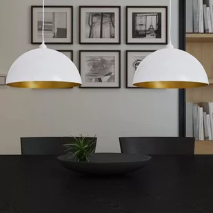 vidaXL Biała lampa wisząca x 2 - Lampy sufitowe - miniaturka - grafika 1