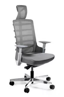Fotele i krzesła biurowe - Fotel biurowy, obrotowy, Spinelly, czarny, slategrey - miniaturka - grafika 1